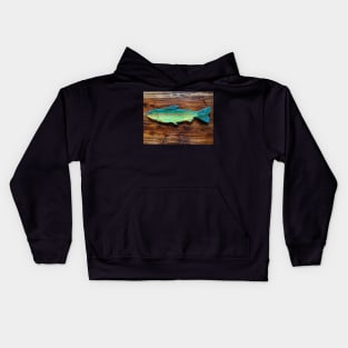 Rainbow Trout decoy Kids Hoodie